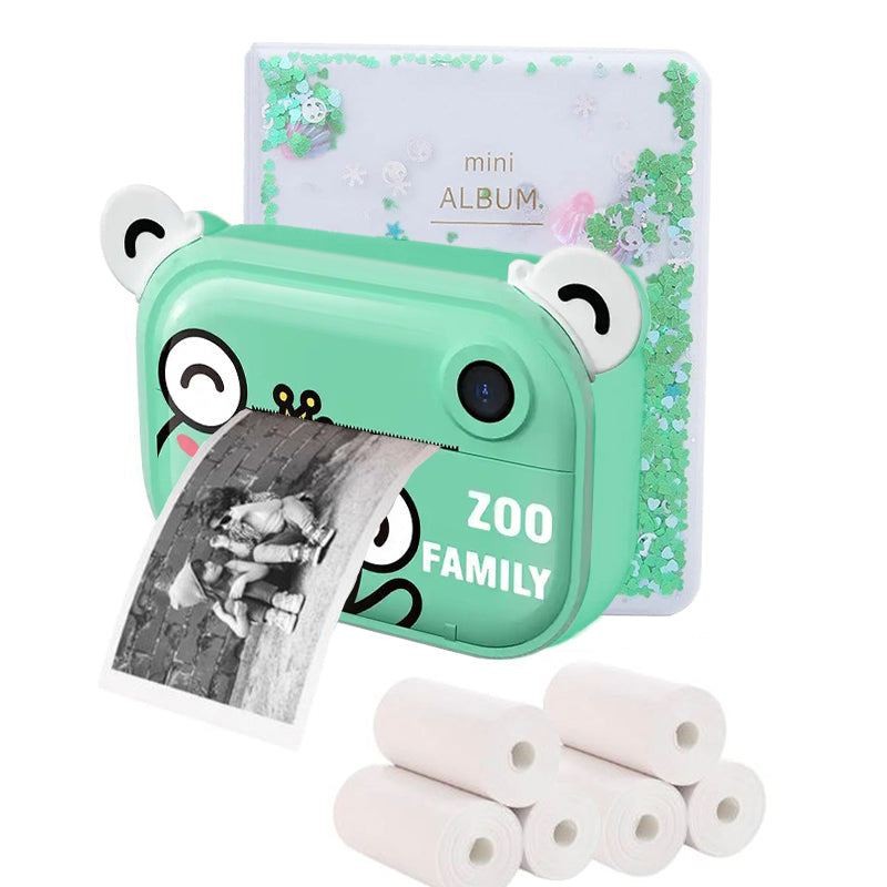 Kids Instant Print Camera - Dual Function Bear