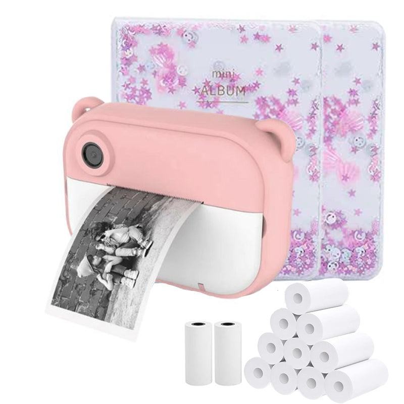 Kids Instant Print Camera - Dual Function Bear