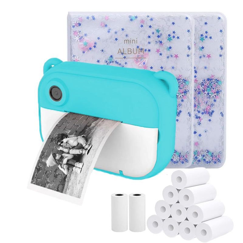Kids Instant Print Camera - Dual Function Bear