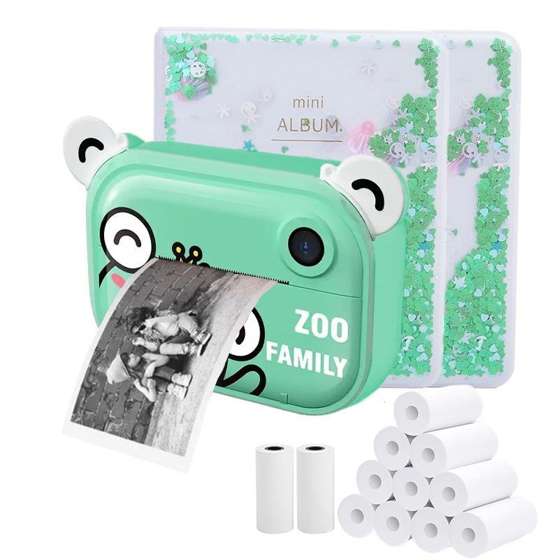 Kids Instant Print Camera - Dual Function Bear