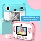 Kids Instant Print Camera - Dual Function Bear