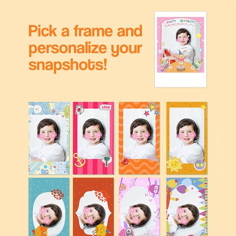 Kids Instant Print Camera - Dual Function Bear