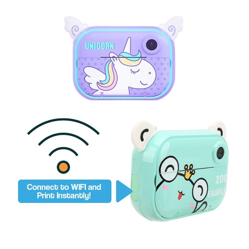 Kids Instant Print Camera - Dual Function Bear