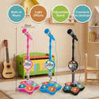 Kids Karaoke Machine with Microphone and Adjustable Stand