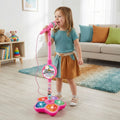 Kids Karaoke Machine with Microphone and Adjustable Stand