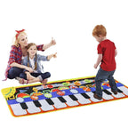 Kids Musical Play Mat - 8-in-1 Piano Keyboard with Instrument Sounds