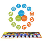 Kids Musical Play Mat - 8-in-1 Piano Keyboard with Instrument Sounds