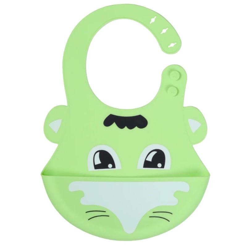 Kids Plate - Adjustable Bib with Food-Catch Pocket
