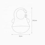 Kids Plate - Adjustable Bib with Food-Catch Pocket