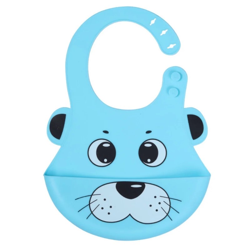 Kids Plate - Adjustable Bib with Food-Catch Pocket