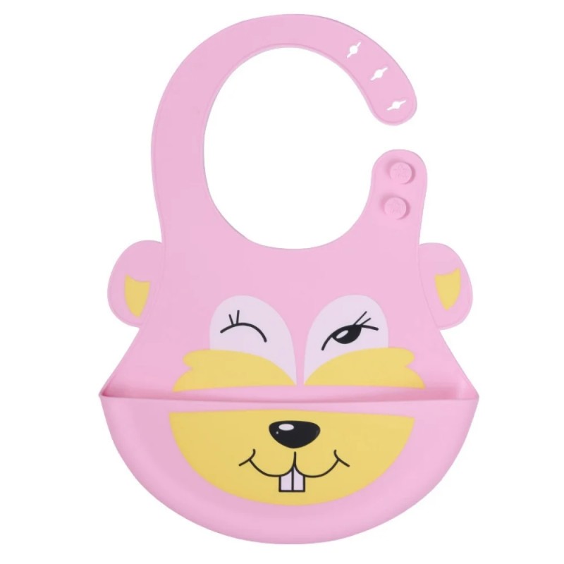 Kids Plate - Adjustable Bib with Food-Catch Pocket