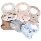 Kids Plate - Adjustable Neck Closure with Cartoon Animal Prints