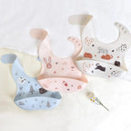 Kids Plate - Adjustable Neck Closure with Cartoon Animal Prints