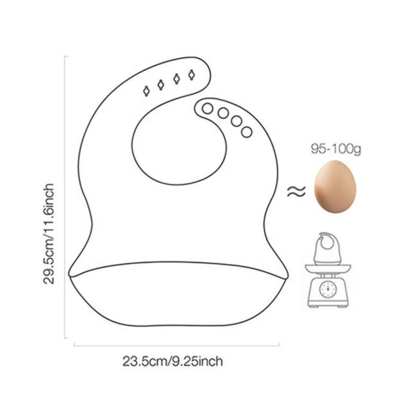 Kids Plate - Adjustable Neck Closure with Cartoon Animal Prints