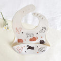 Kids Plate - Adjustable Neck Closure with Cartoon Animal Prints