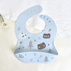 Kids Plate - Adjustable Neck Closure with Cartoon Animal Prints