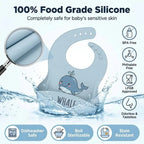 Kids Plate - Adjustable Silicone Baby Bib