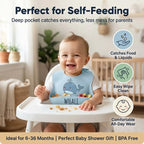 Kids Plate - Adjustable Silicone Baby Bib