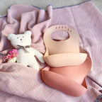 Kids Plate - Silicone Baby Feeding Bib with Adjustable Neck Strap