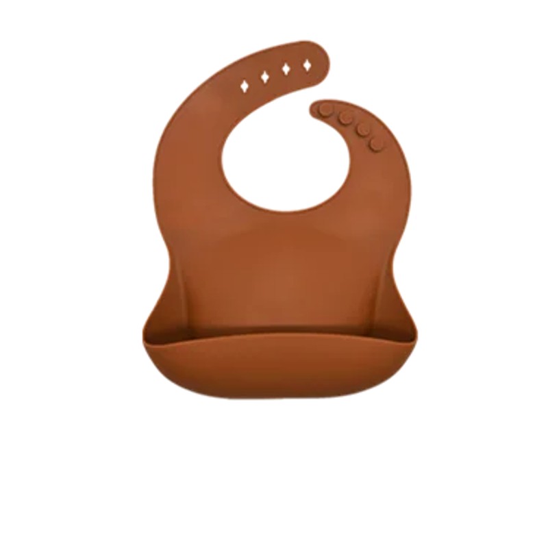 Kids Plate - Silicone Baby Feeding Bib with Adjustable Neck Strap