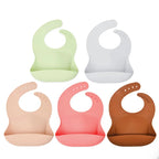 Kids Plate - Silicone Baby Feeding Bib with Adjustable Neck Strap