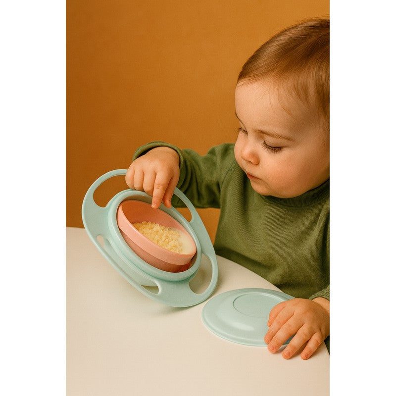 Kids Plate with Rotating Inner Bowl - Multiple Color Options