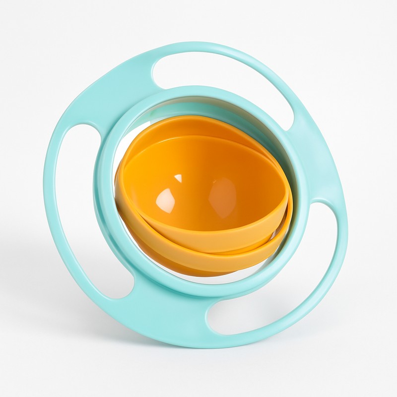 Kids Plate with Rotating Inner Bowl - Multiple Color Options