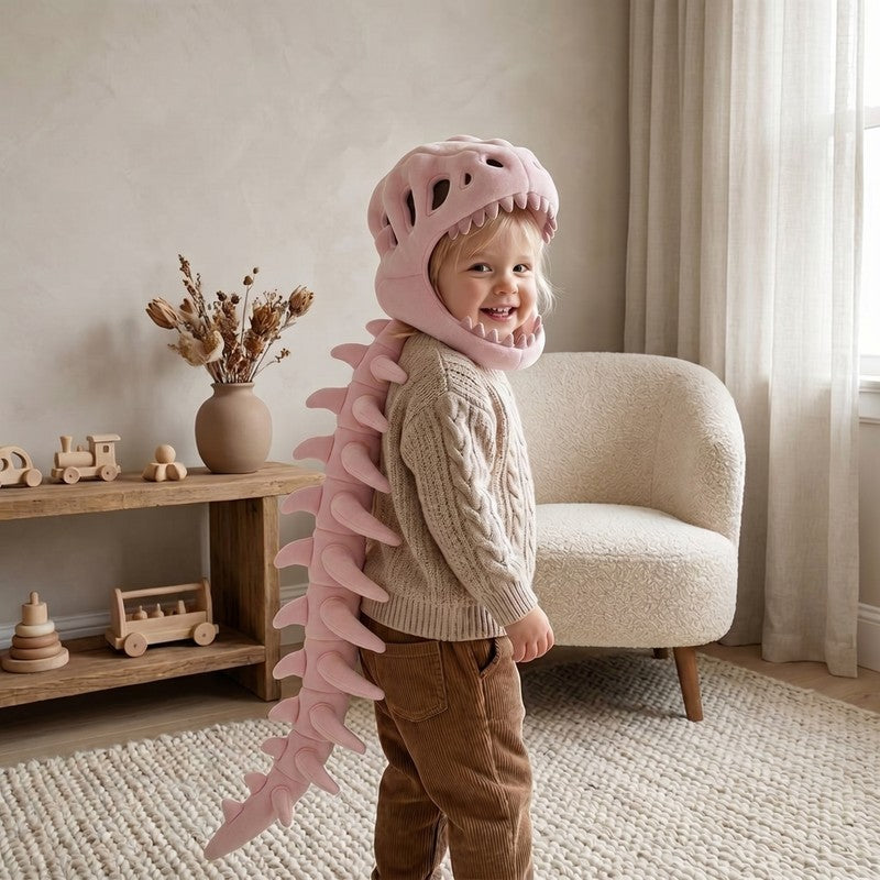 Kids' Skull Hood Costume Cape with Spine Detail