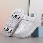 Kids' Sneakers with Wheels - Low-Top Double-Wheel and Four-Wheel Styles