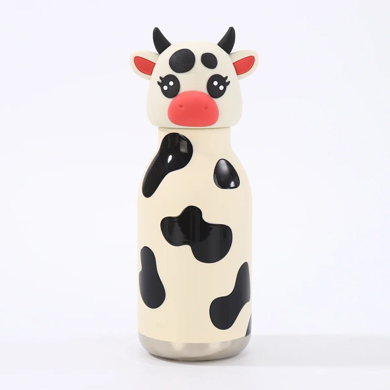 Kids Straw Water Bottle with Animal Cap