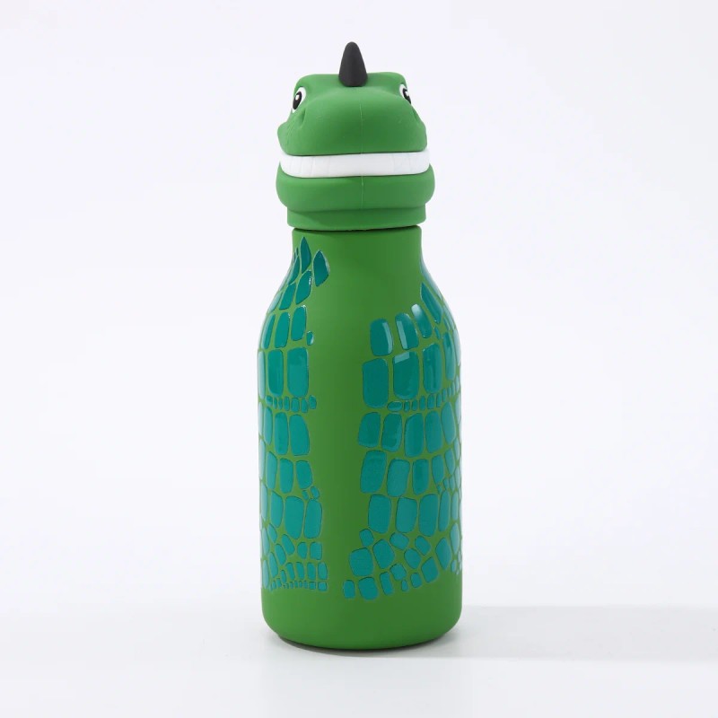 Kids Straw Water Bottle with Animal Cap