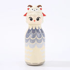 Kids Straw Water Bottle with Animal Cap