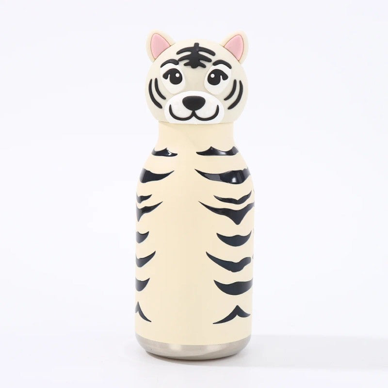 Kids Straw Water Bottle with Animal Cap