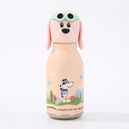 Kids Straw Water Bottle with Animal Cap