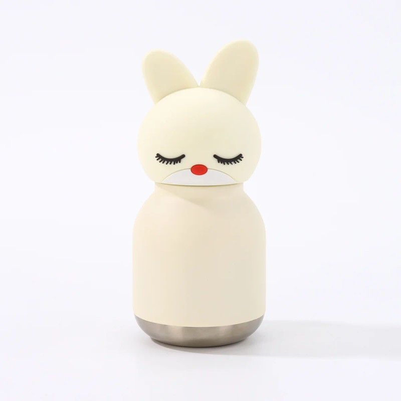 Kids Straw Water Bottle with Animal Cap