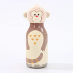 Kids Straw Water Bottle with Animal Cap