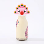 Kids Straw Water Bottle with Animal Cap