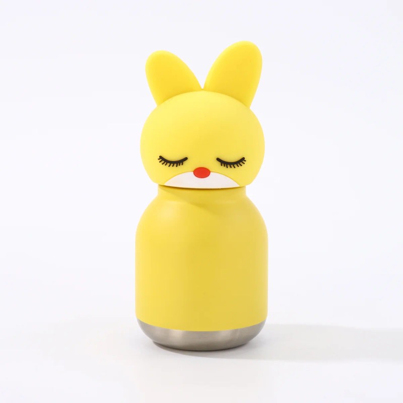 Kids Straw Water Bottle with Animal Cap