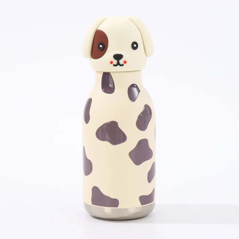 Kids Straw Water Bottle with Animal Cap