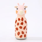 Kids Straw Water Bottle with Animal Cap