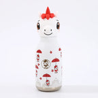 Kids Straw Water Bottle with Animal Cap