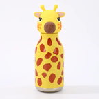 Kids Straw Water Bottle with Animal Cap