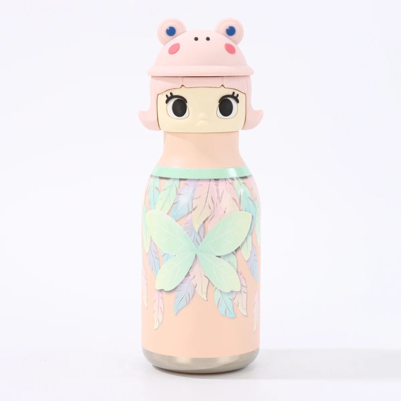 Kids Straw Water Bottle with Animal Cap