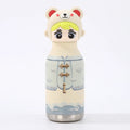 Kids Straw Water Bottle with Animal Cap