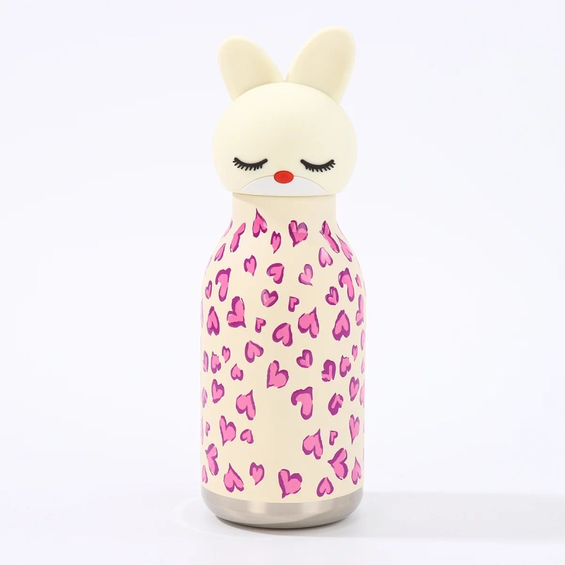 Kids Straw Water Bottle with Animal Cap