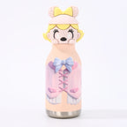 Kids Straw Water Bottle with Animal Cap