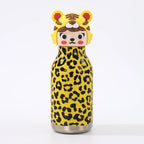 Kids Straw Water Bottle with Animal Cap