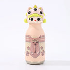 Kids Straw Water Bottle with Animal Cap