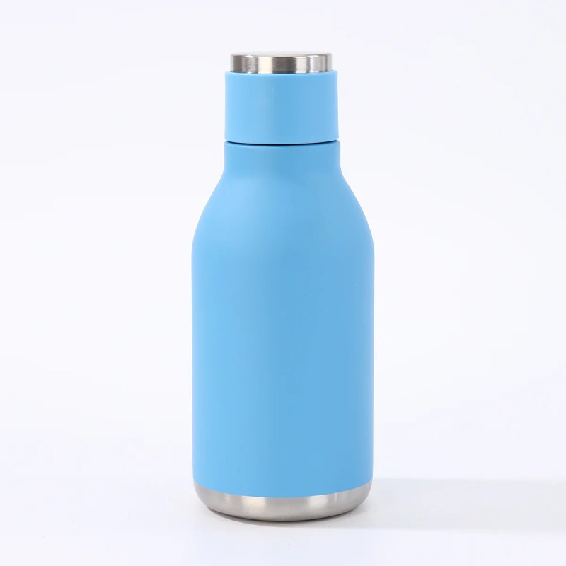 Kids Straw Water Bottle with Animal Cap