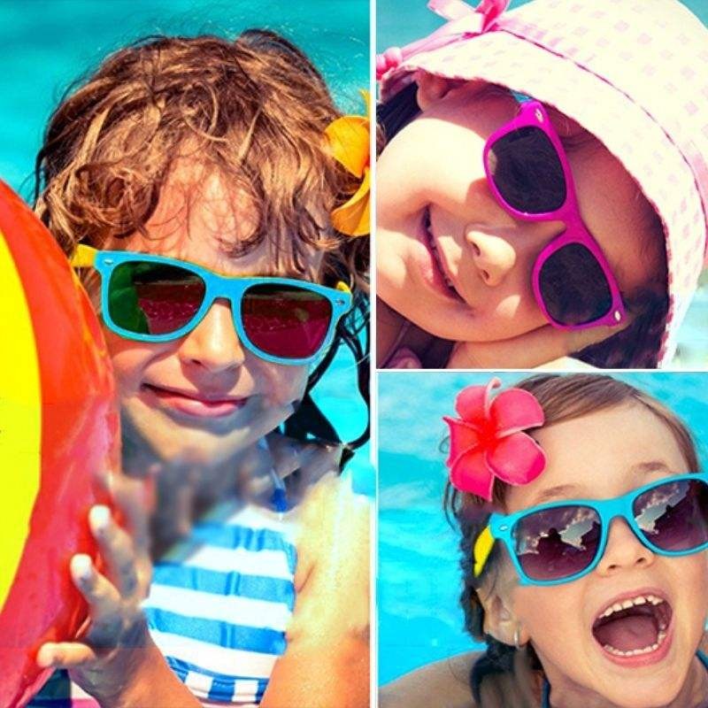 Kids Sunglasses - Dual-Tone Wayfarer Frame
